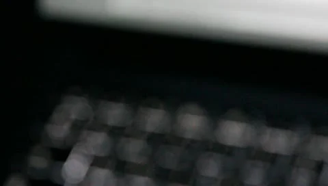 Focusing on keyboard Video stock 11251726