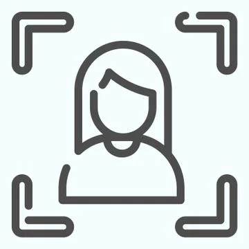 Focusing line icon. Camera focusing vector illustration isolated on white. Focus Stock Illustration