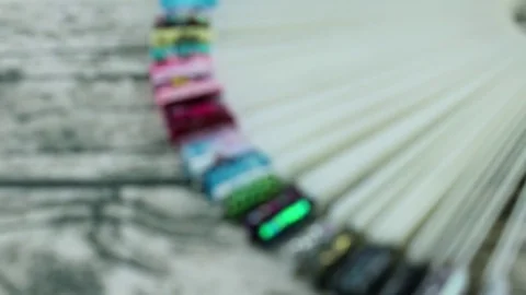 Focusing on manicure Stock Footage 85456638