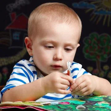 Focusing on playing Stock Photos