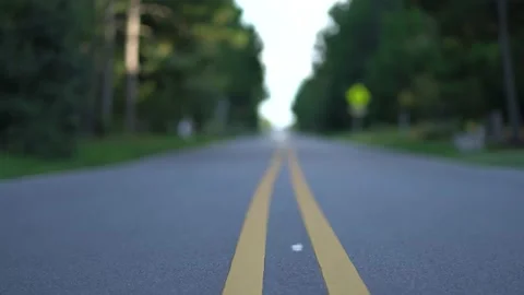 Focusing on Road to BMW M3 E93 Stock Footage 191947791