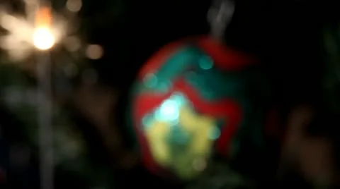 Focusing sparkler Stock Footage 21373216