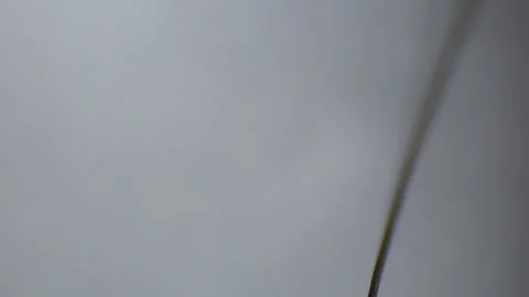 Focusing on a thread lint seen with an optical microscope Stock Footage 331744096