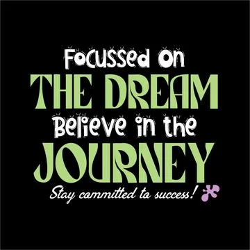 Focussed on the dream 스톡 일러스트