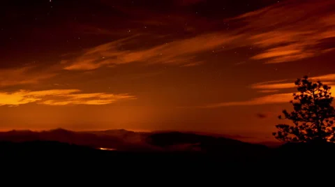 Fog above LA Stock Footage 48053169