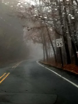 Fog Up Ahead Foto stock