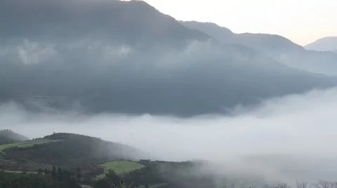 Fog and cloud 스톡 동영상 10855504