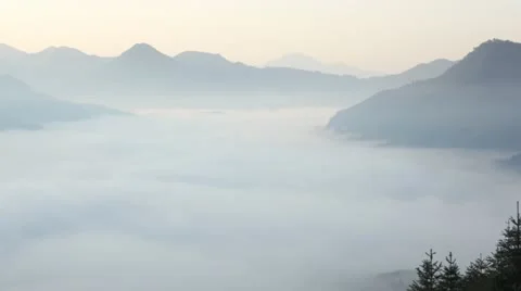 Fog and cloud 스톡 동영상 10855608