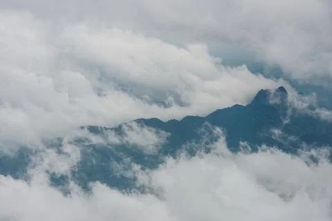 Fog and cloud mountain valley landscape, phetchabun,thailand Stock-Fotos