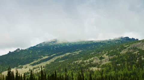 Fog and clouds in the mountains. Stock Footage 36763231