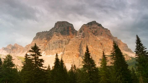 Fog and Clouds in the Mountains. Time Lapse UHD Stock Footage 106456960