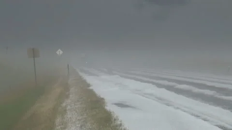 Fog and Hail Stock Footage 54749660