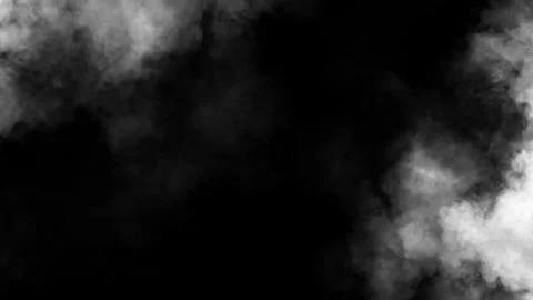 Fog and mist effect on black background. Smoke texture overlays. Design eleme Stock Illustration