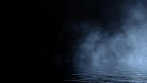 Fog and mist effect on black background. Smoke texture overlays. Design eleme Illustrazione stock