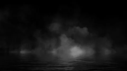 Fog and mist effect on black background. Smoke texture overlays. Design eleme Stock Illustration