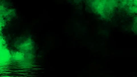 Fog and mist effect on black background. Coastal smoke on the shore. Reflecti Stock Illustration