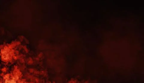 Fog and mist effect on isolated black background for text or space Stock Illustration