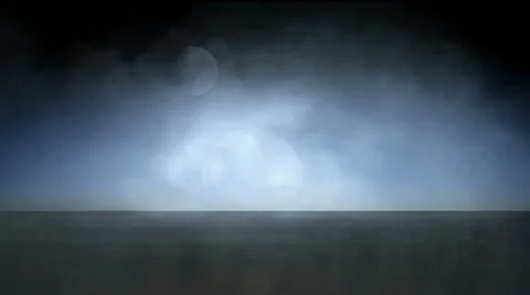 Fog and moon in the night Stock Footage 39596926