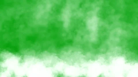 Fog and smoke motion graphics with green screen background Stock Footage 154535714