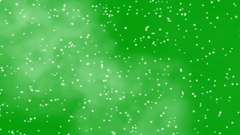 Fog and snowfall motion graphics with green screen background Stock Footage 140893322