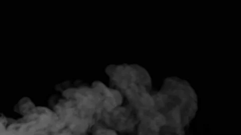 Fog Animation design on black background. Overlay on background. 3D Illustration Stock Footage 218618591