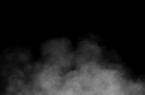 Fog Animation design on black background.Loop seamless. Overlay on background Stock Illustration