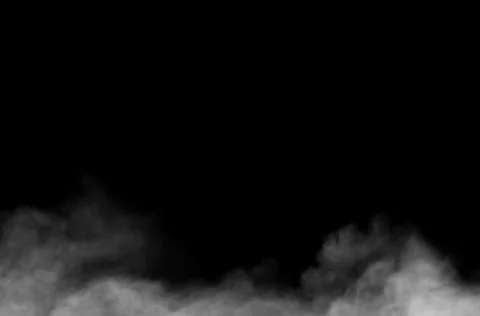 Fog Animation design on black background.Loop seamless. Overlay on background Stock Illustration