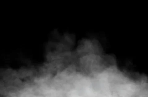 Fog Animation design on black background.Loop seamless. Overlay on background Stock Illustration