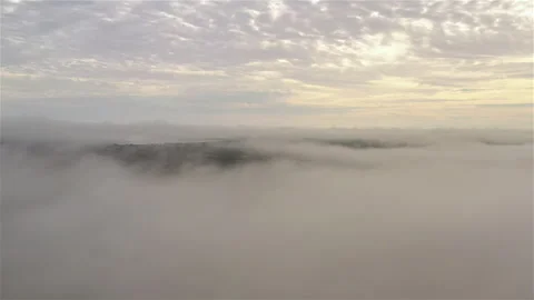 Fog Bank lifting Stock Footage 259739220