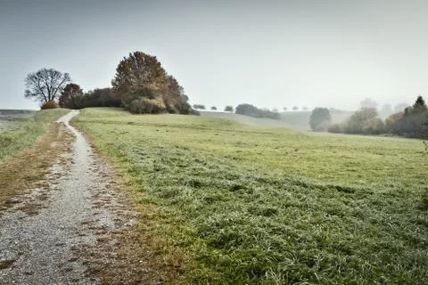 Fog in bavaria Stock Photos