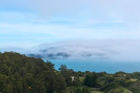 Fog in the Bay 写真素材