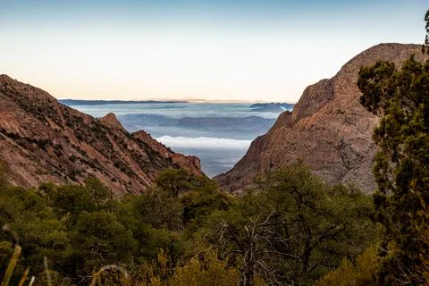 Fog Below the Window 写真素材