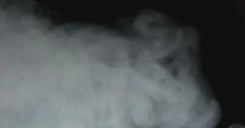 Fog on Black Background in 4K Vidéo 53201486