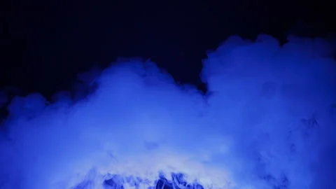 Fog with blue light Stock Footage 171419634