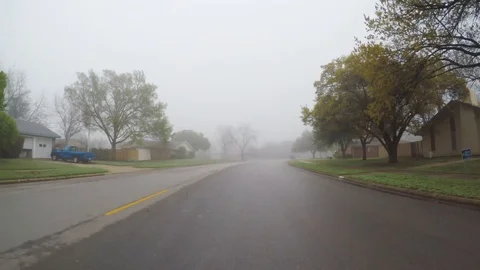 Fog in a city. Stock Footage 87945538