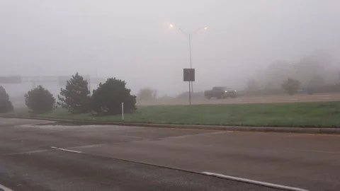Fog in a city. Video stock 87945769