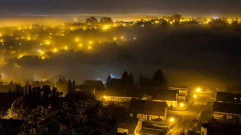 Fog in the city Stock Footage 122595453