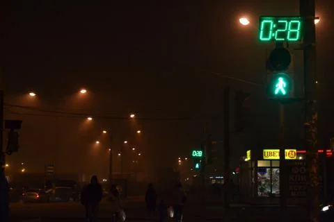 Fog in the city Stock Photos