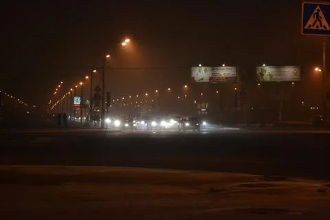 Fog in the city Stock Photos