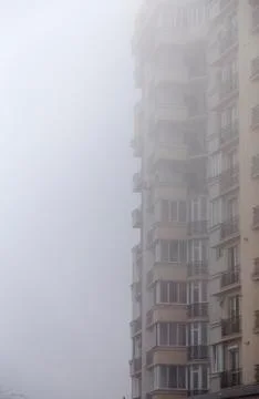 Fog in the city. Stock Photos
