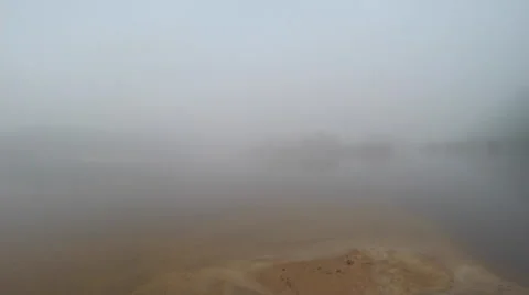 Fog to Clear Sky Time-lapse of the Roosevelt River in Brazil HD Video Video stock 67055257