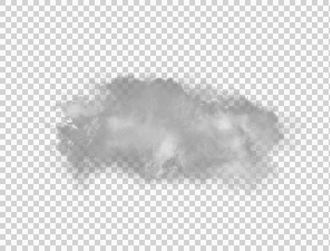 Fog Cloud on Black Background 写真素材