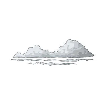 Fog cloud illustration Stock Illustration