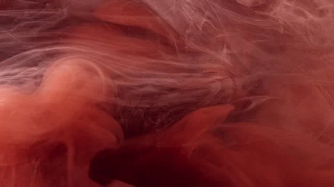 Fog cloud magic spell floating vapor orange haze Stock Footage 283321490