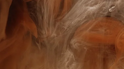 Fog cloud magic spell floating vapor orange haze Stock Footage 291575901