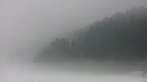 Fog coming Stock Footage