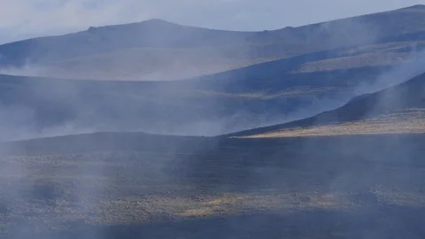 Fog Of Cordillera negra, Peru Stock Footage 106490691