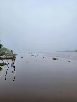 Fog-Covered Rio Scene Stock Photos