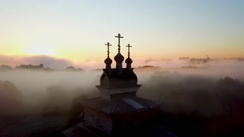 Fog at dawn Stock Footage 162948468