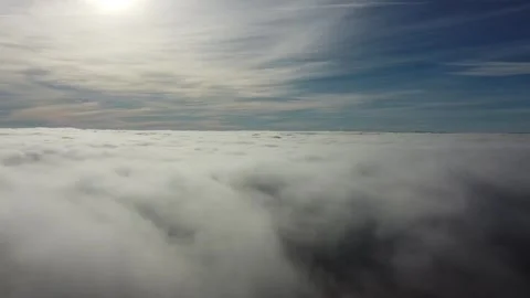 Fog Drone Video stock 266710031